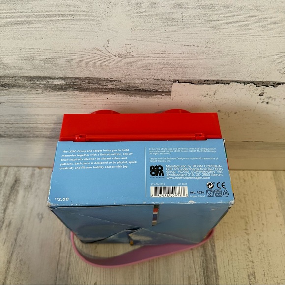 Lego X Target Red Brick Storage Box with Pink Handle Brand New Exclusive NEW - Picture 5 of 6